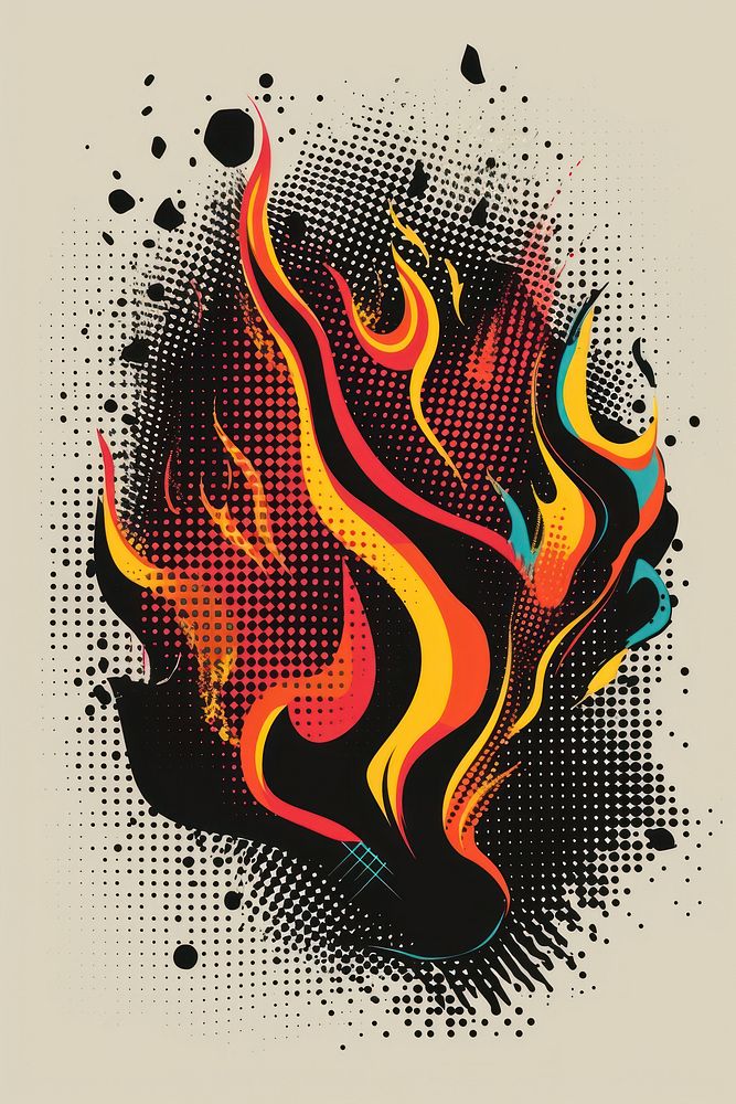 Fire art abstract creativity.