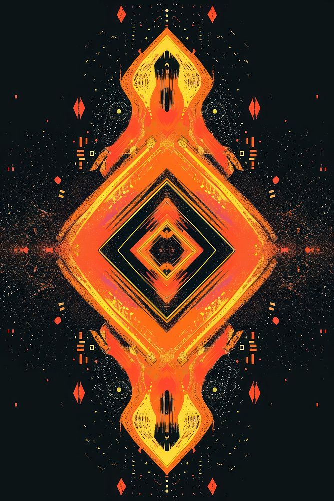 Fire abstract pattern art.