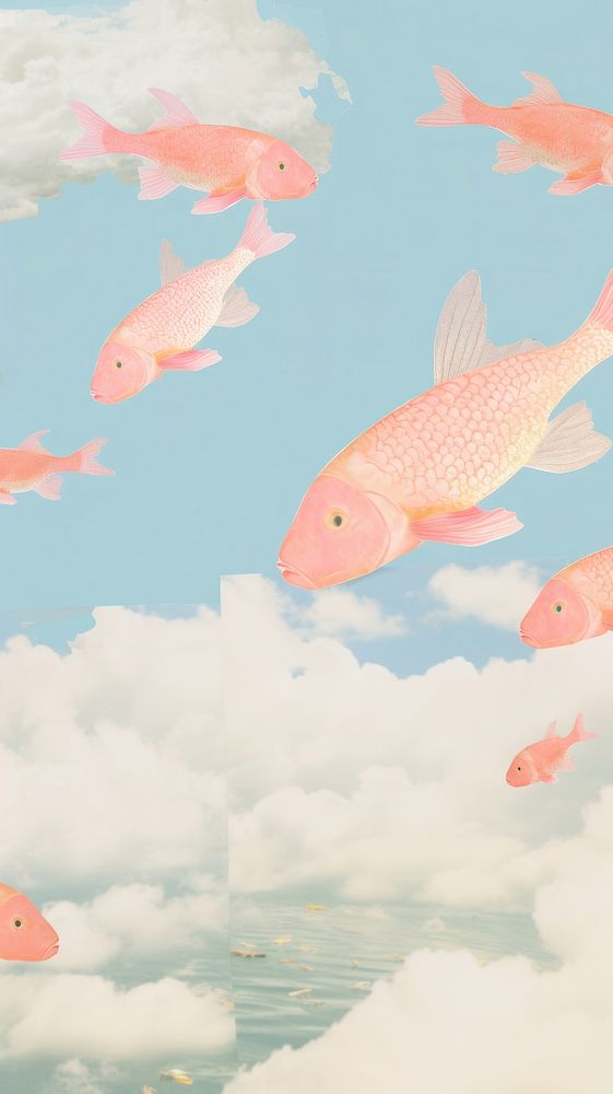 Fish goldfish animal sky.