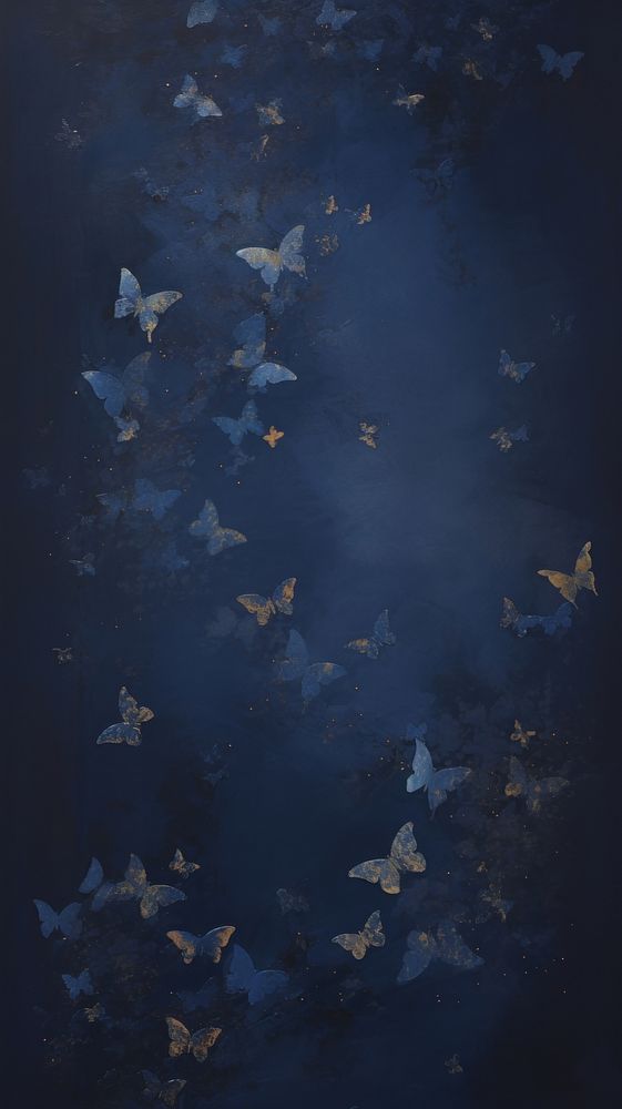 Acrylic paint of common blue butterfiles texture backgrounds butterfly.