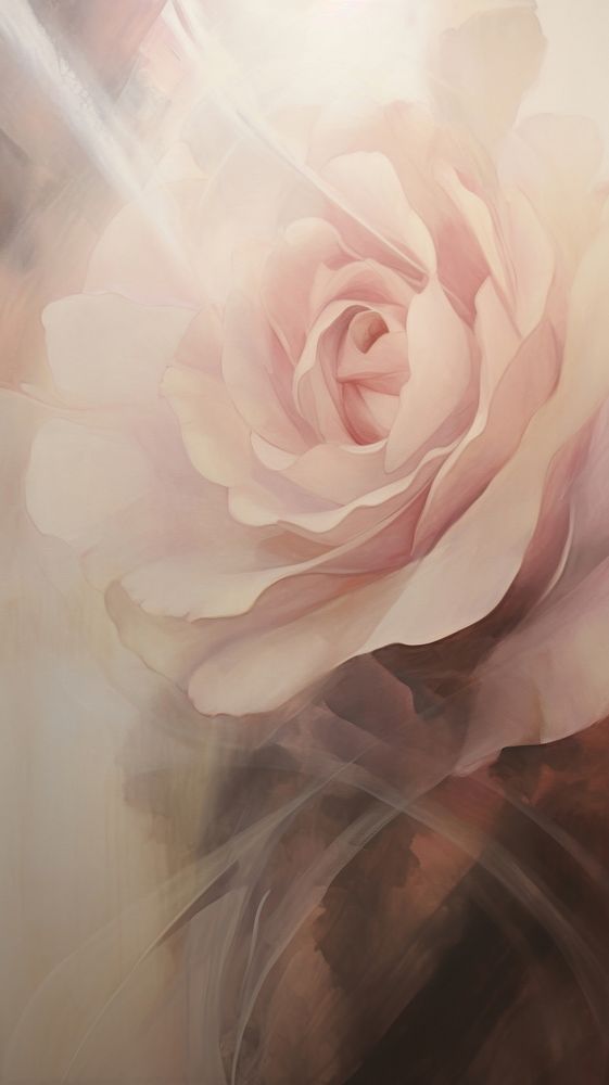 Close up rose painting flower petal.