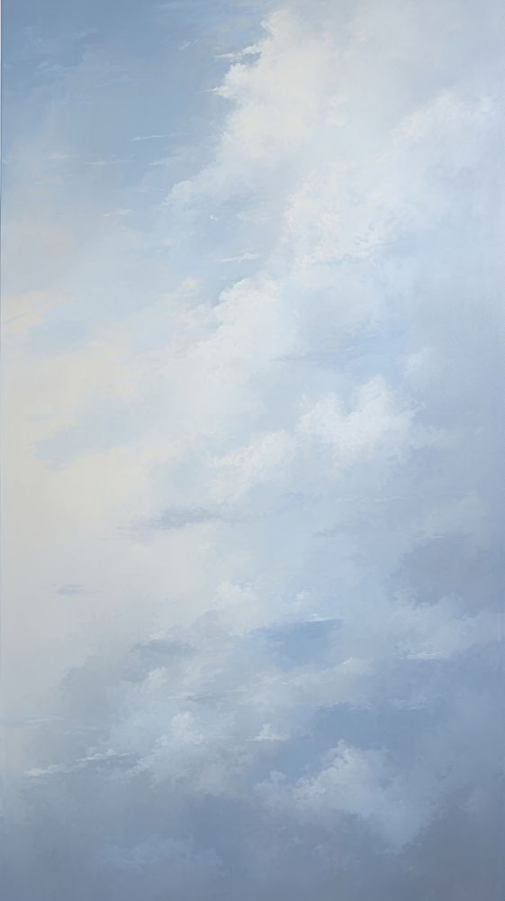 Acrylic paint of cloudy nature sky transportation.
