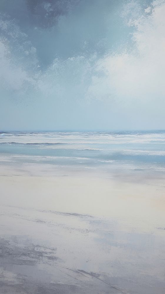 Acrylic paint of beach outdoors horizon nature.