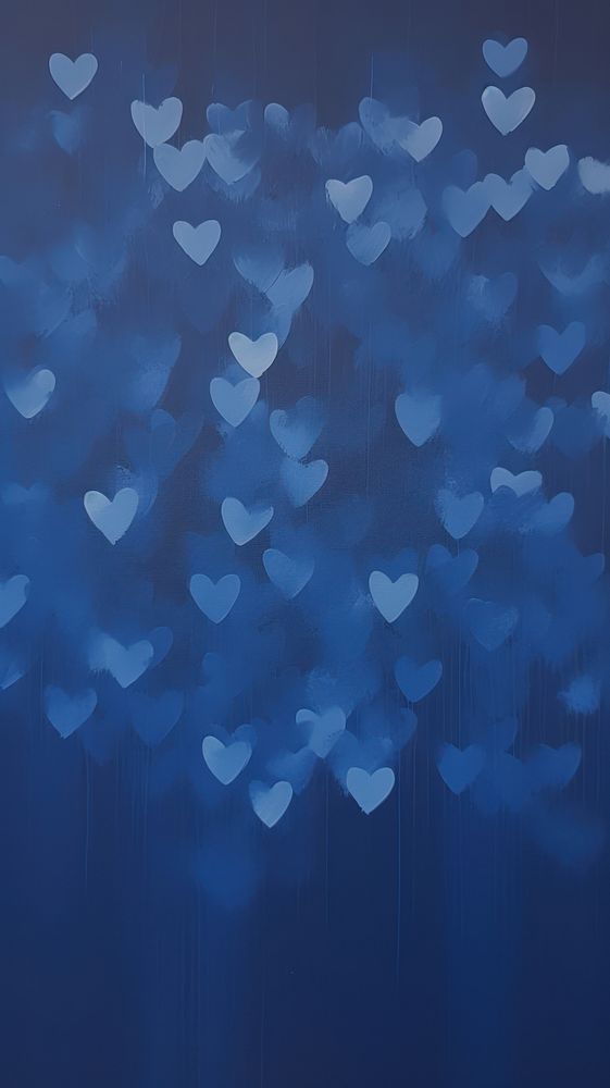 Blue hearts backgrounds abstract darkness.