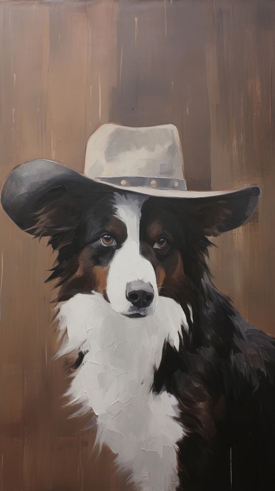 Dog painting portrait mammal.