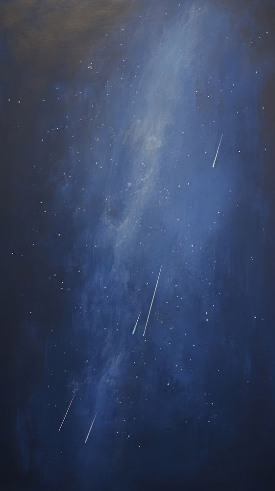 Acrylic paint of shooting stars astronomy nature space.