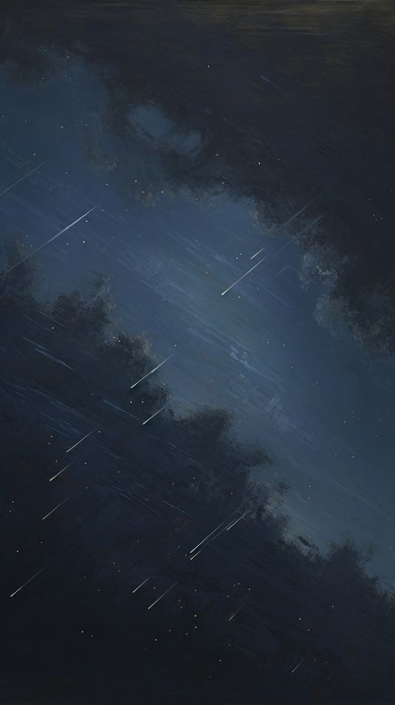 Acrylic paint of shooting stars astronomy outdoors nature.