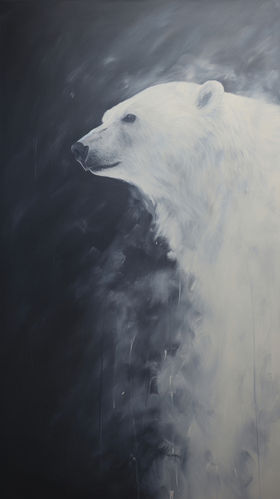 Polar bear animal mammal carnivora.