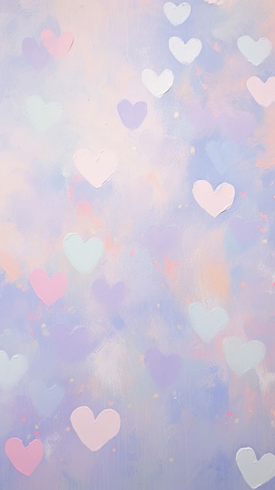 Pastel hearts backgrounds texture creativity.