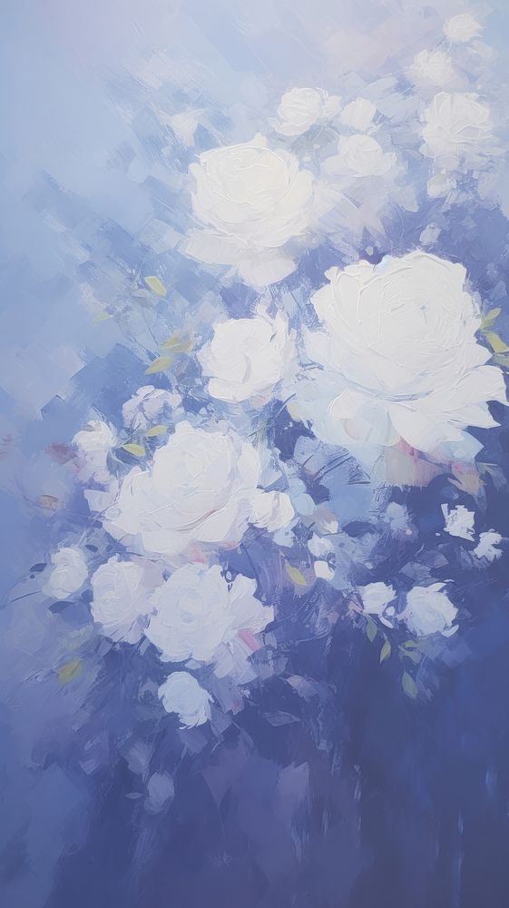 Roses bouquet backgrounds painting nature.