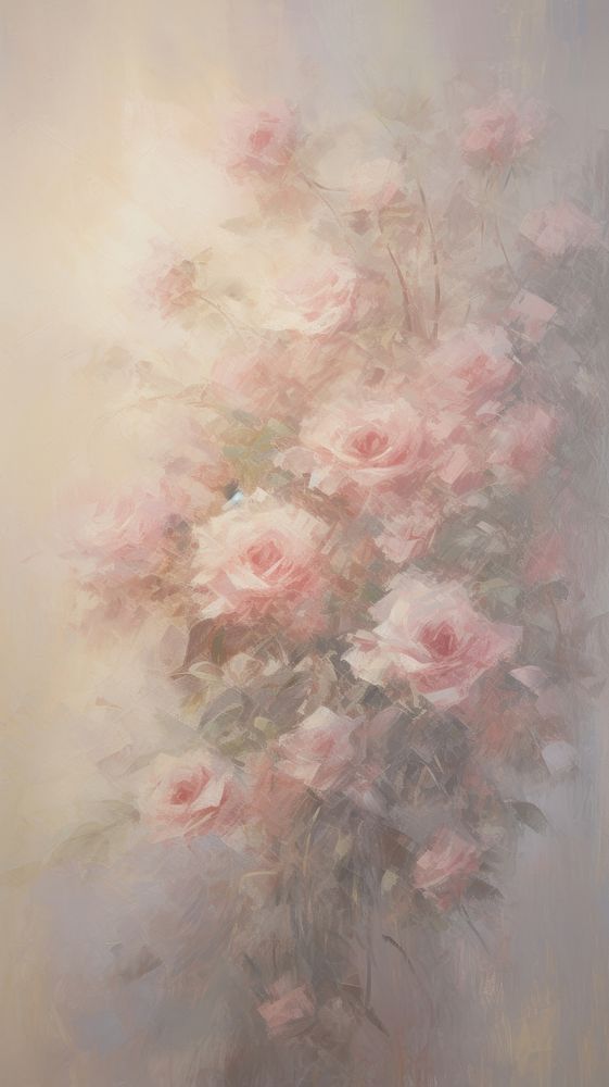 Roses bouquet art backgrounds painting.