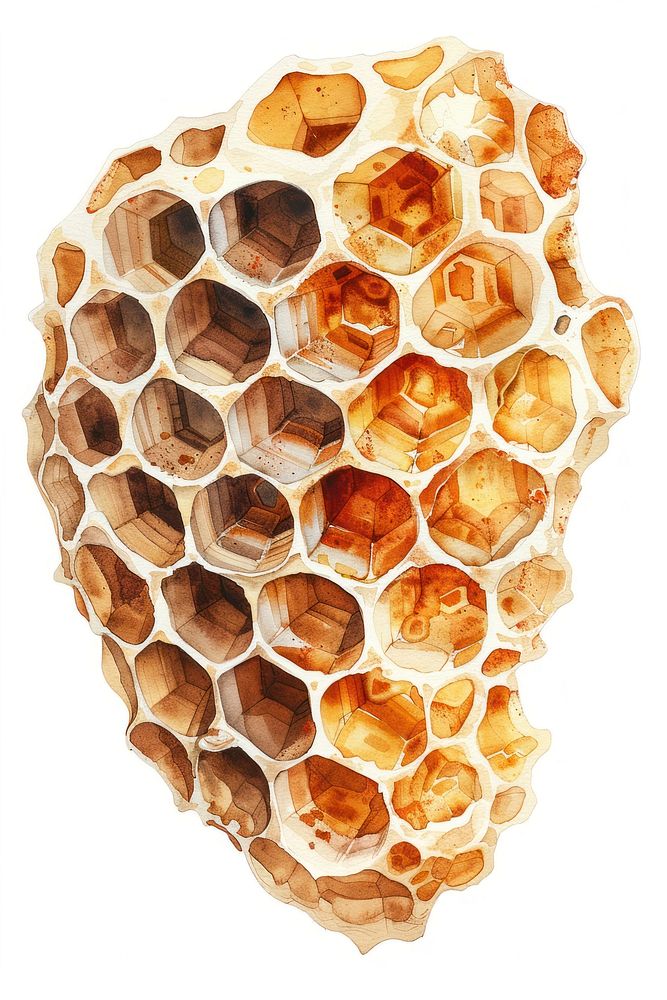 Botanical illustration bee hive honeycomb backgrounds apiculture.