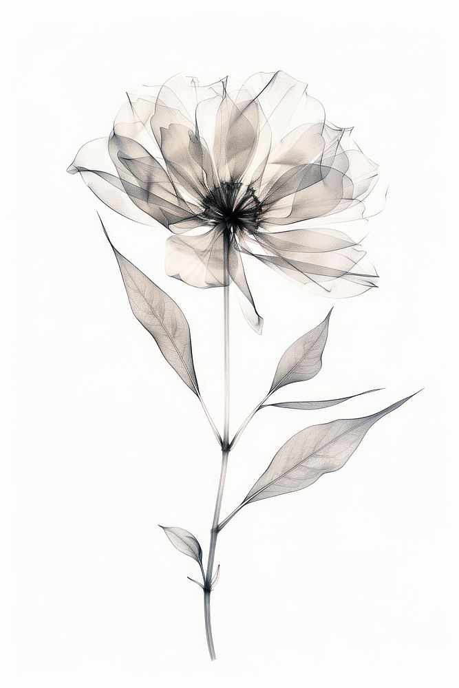 Botanical illustration dandelion drawing flower sketch.
