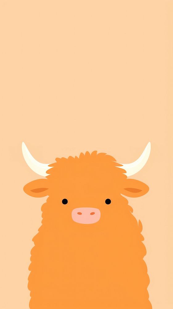 Ox selfie cute wallpaper animal livestock cartoon.