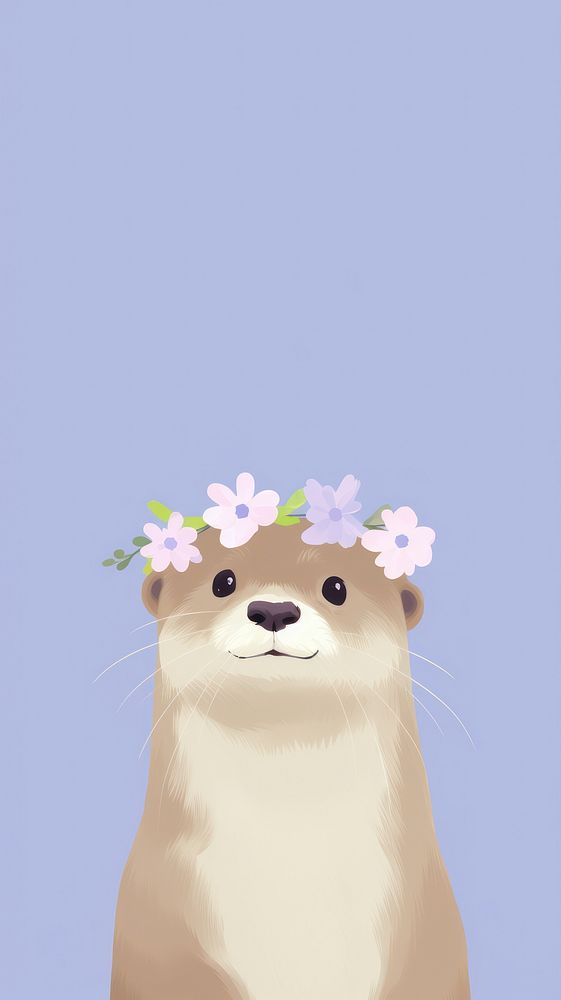 Otter selfie cute wallpaper animal | Free Photo Illustration - rawpixel