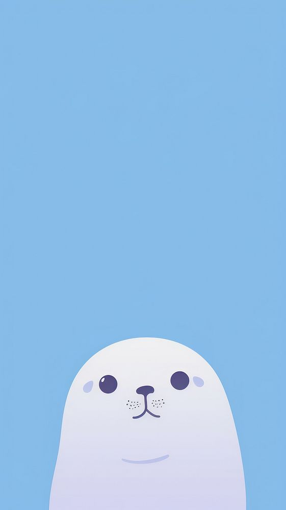 Seal selfie cute wallpaper cartoon animal anthropomorphic.