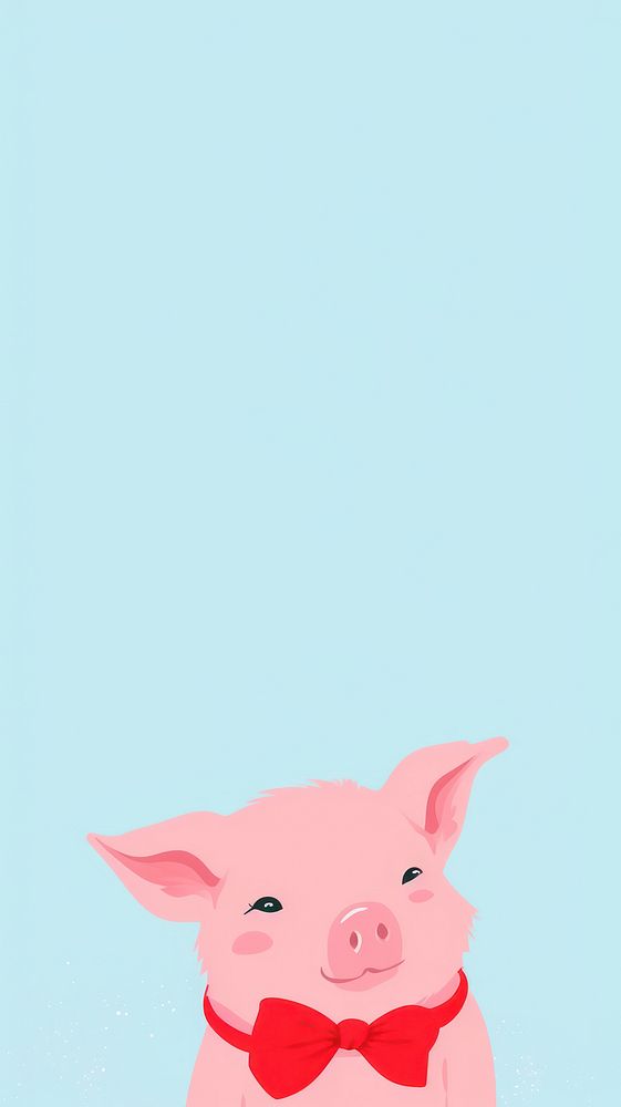 Pig selfie cute wallpaper animal cartoon mammal.