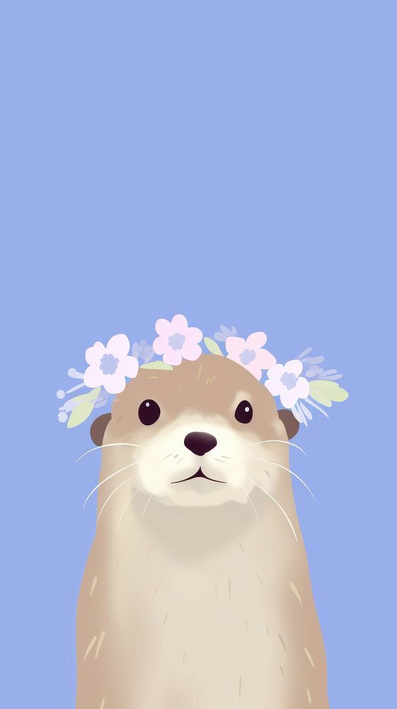 Otter selfie cute wallpaper animal | Free Photo Illustration - rawpixel