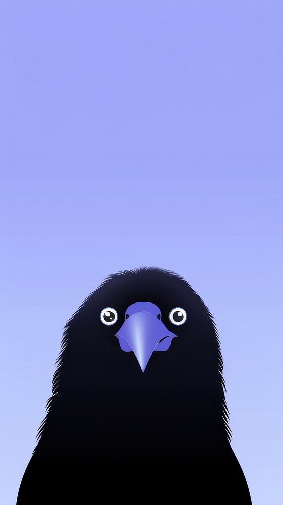 Crow selfie cute wallpaper animal cartoon bird.