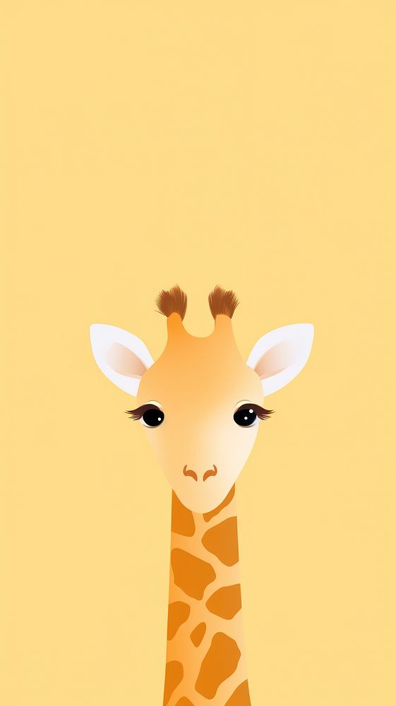 Giraffe selfie cute wallpaper animal wildlife cartoon.