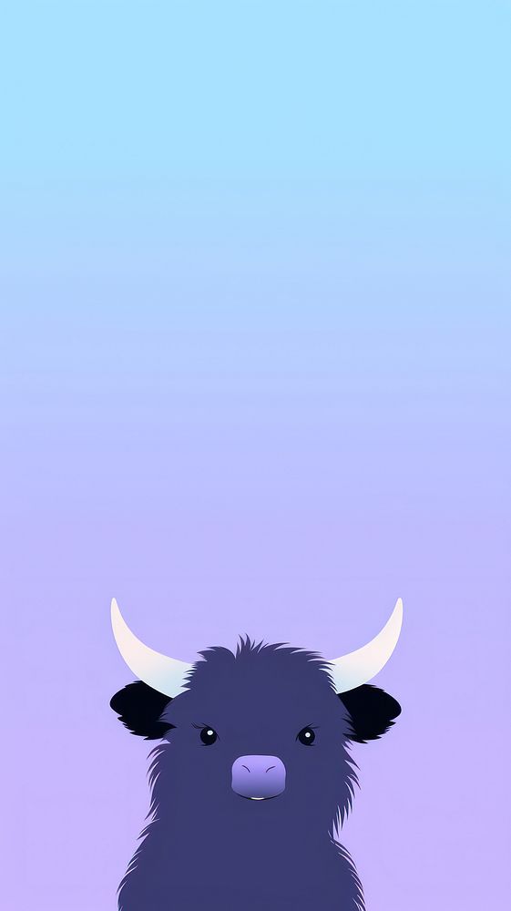 Yak selfie cute wallpaper animal buffalo cartoon.