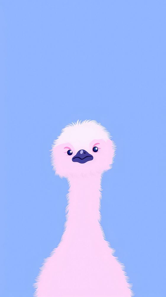 Emu selfie cute wallpaper animal ostrich cartoon.