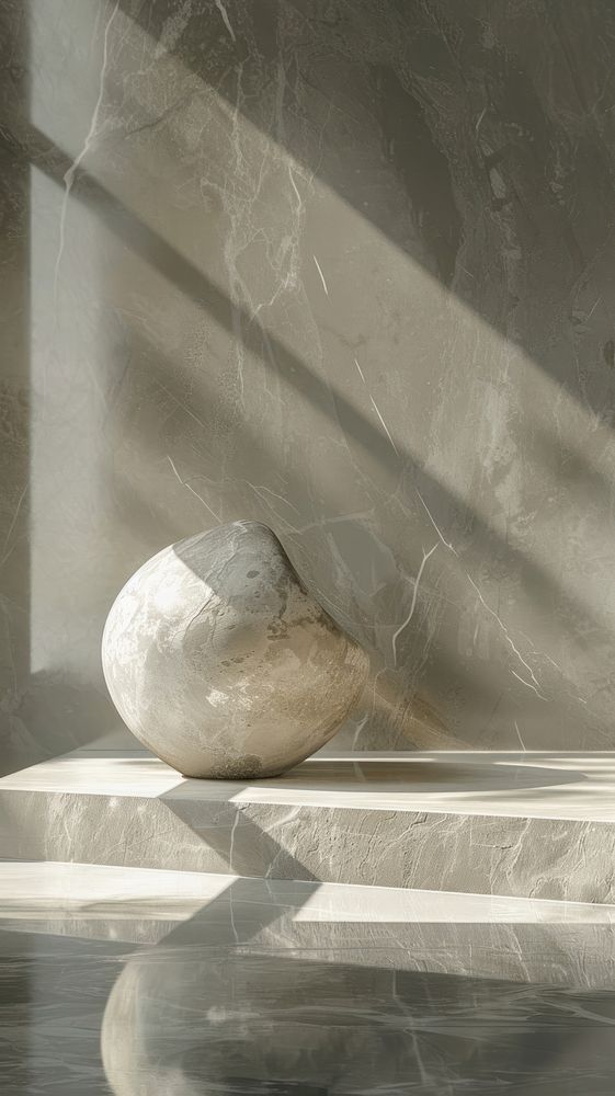 Grey tone wallpaper marble reflection architecture flooring.
