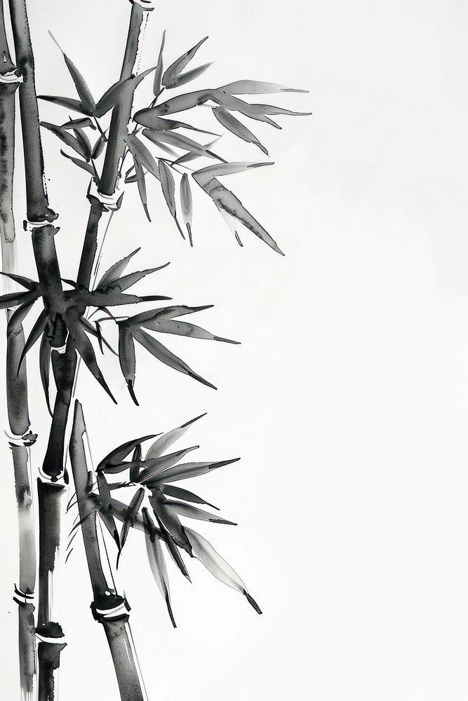 Monochromatic bamboo backgrounds plant monochrome.