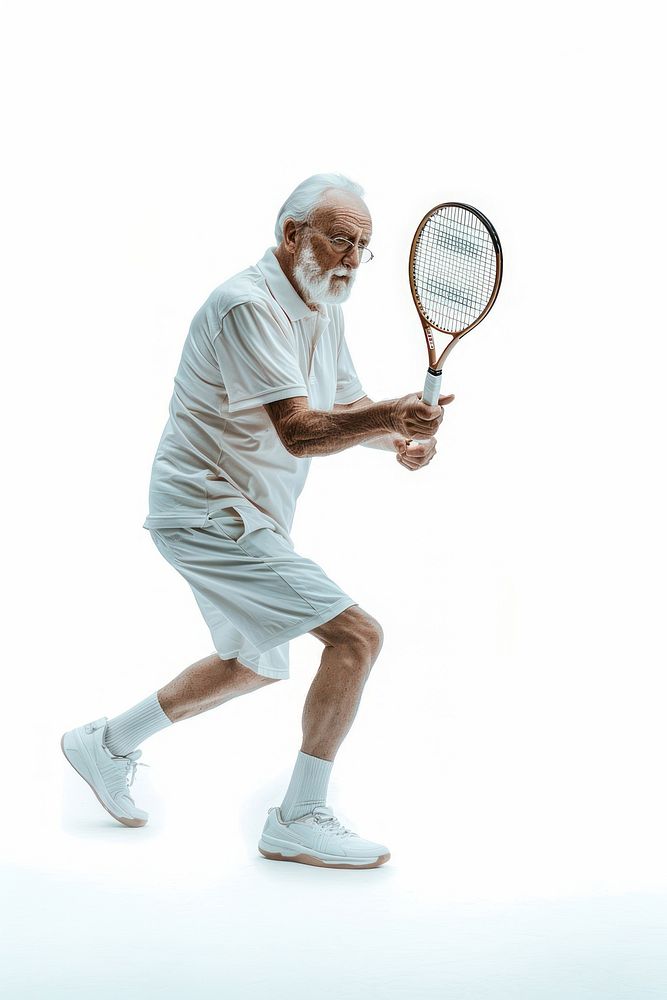 Man playing tennis sports racket adult.