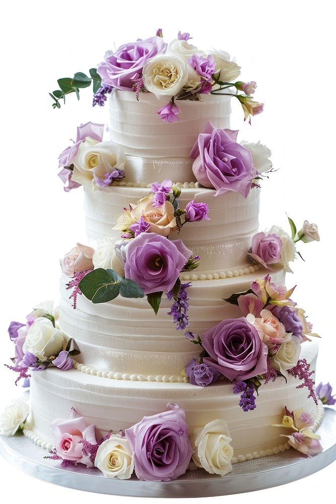 Wedding cake dessert flower cream.