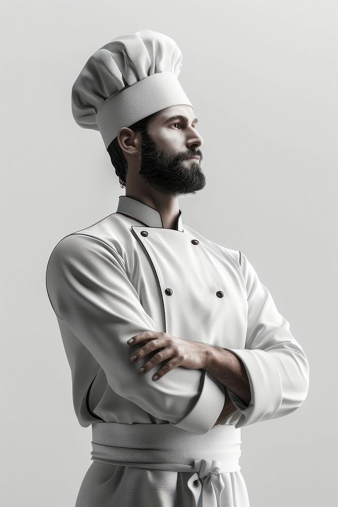 Chef portrait adult beard.