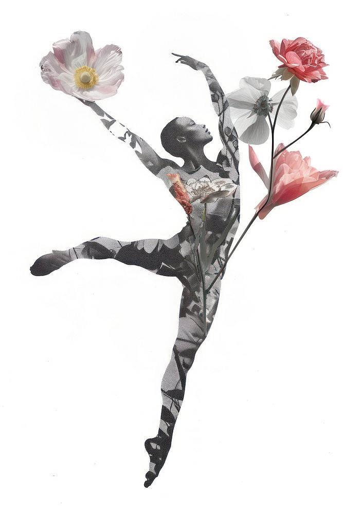 Person playing Ballet flower plant adult.