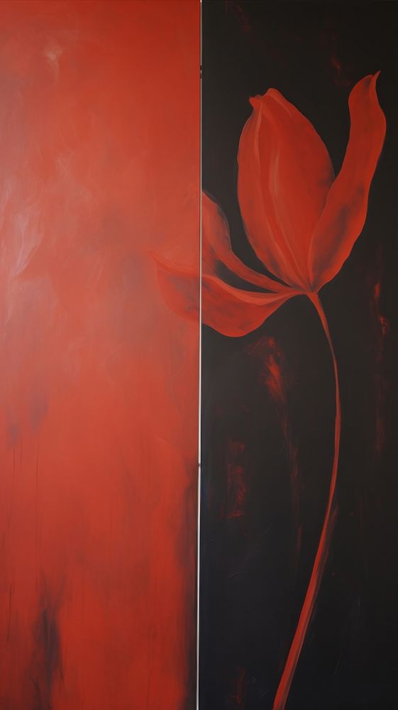 Tulip art painting flower.