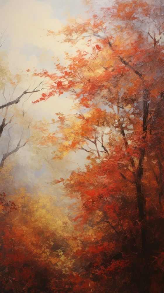 Autumn season outdoors painting nature.