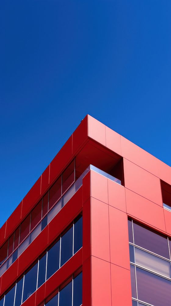 High contrast office building architecture outdoors city.