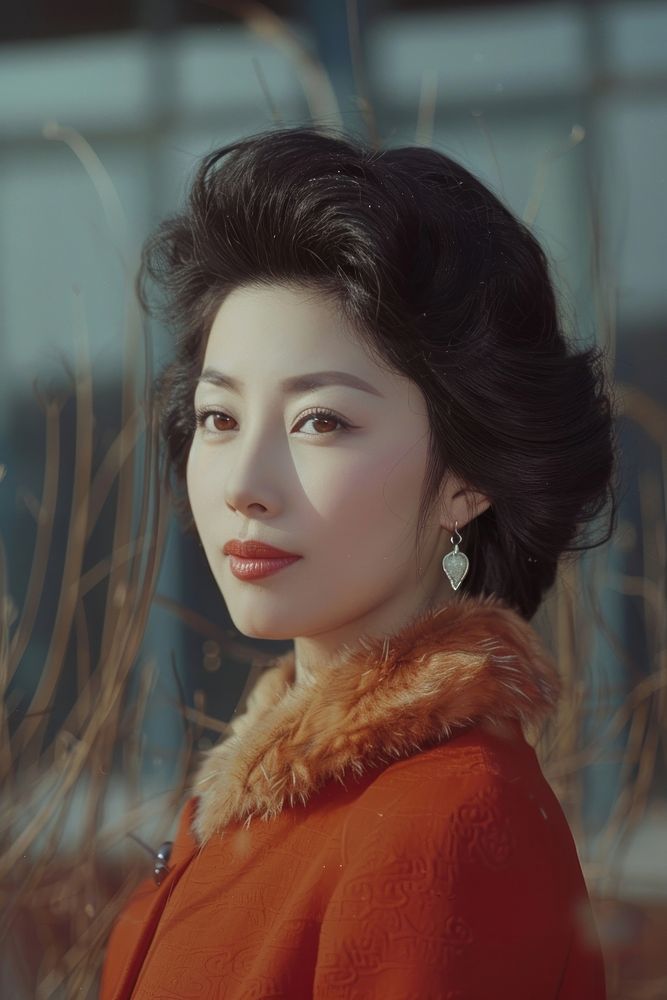 Common Korean woman portrait adult contemplation.