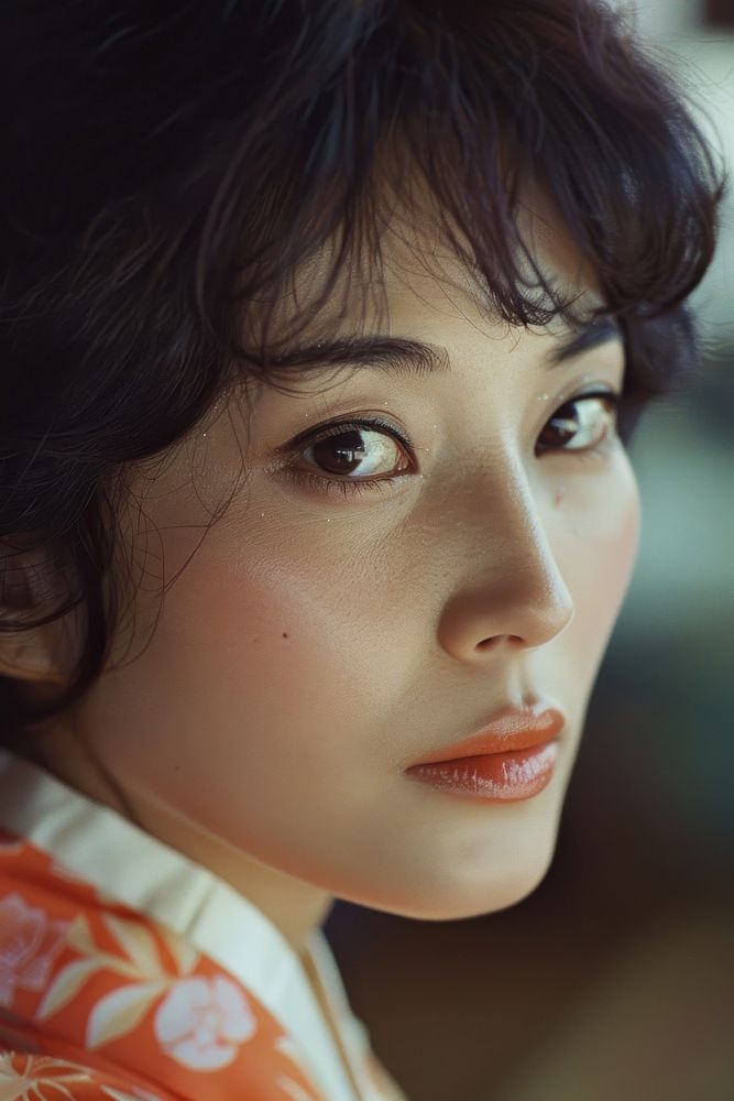 Common Korean woman portrait photo skin.
