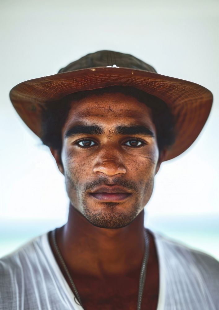 Fiji common young man portrait adult photo.