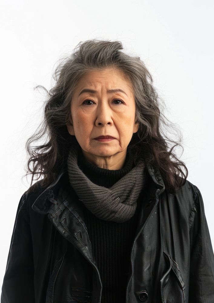 Mature asian woman portrait adult photo.