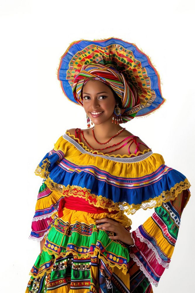 Young brazilian woman tradition clothing costume.
