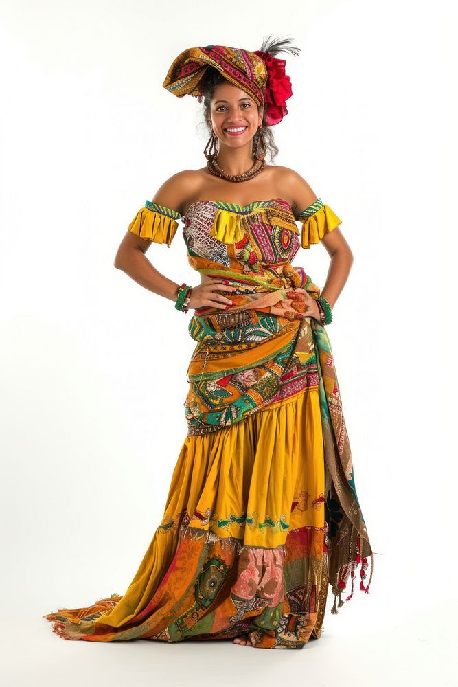 Young brazilian woman tradition clothing costume.