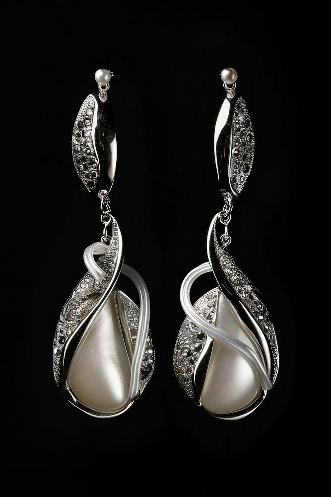 Photography of earrings jewelry pendant locket.
