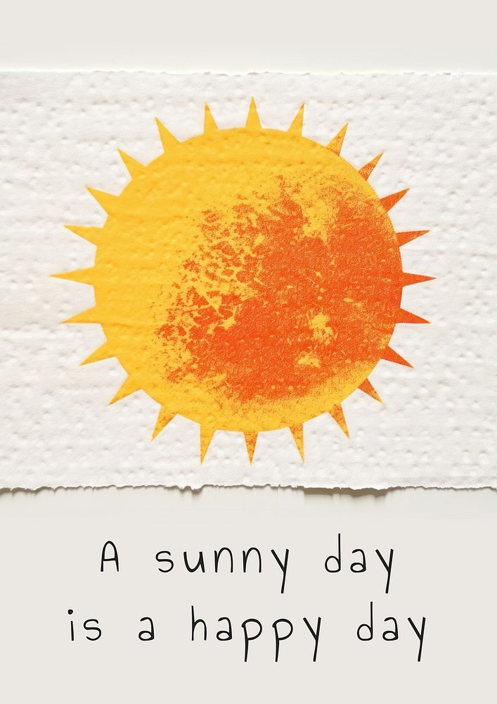 Sunny days poster 