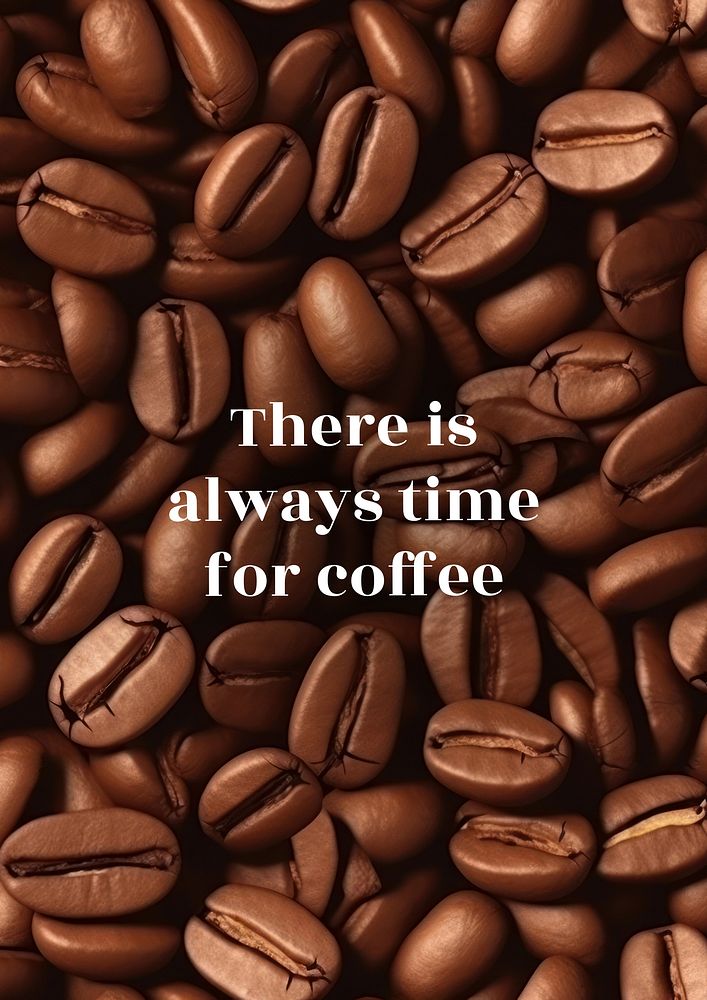 Coffee quote poster 