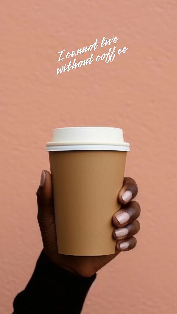 Coffee  quote Instagram story template