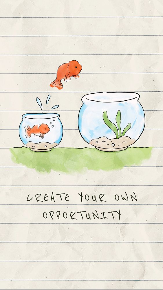 Create your own opportunity Facebook story 