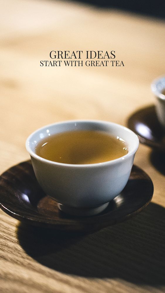 Tea lover  quote Instagram story template