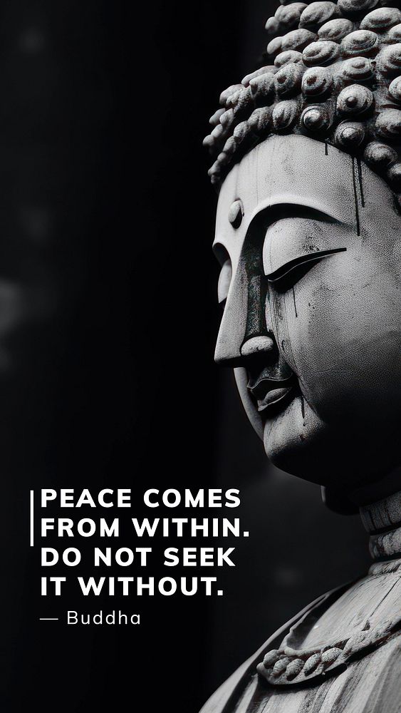 Peace  quote Instagram story template