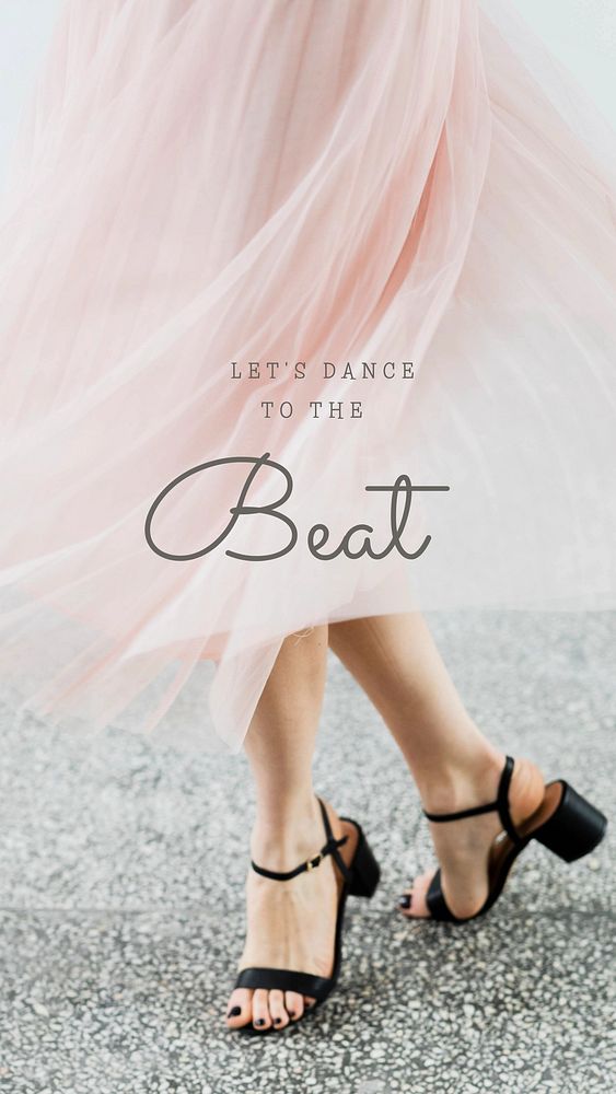Let's dance quote Instagram story template