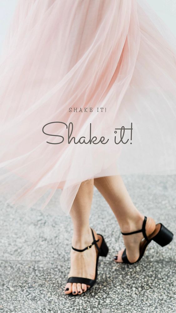 Shake it quote Instagram story template
